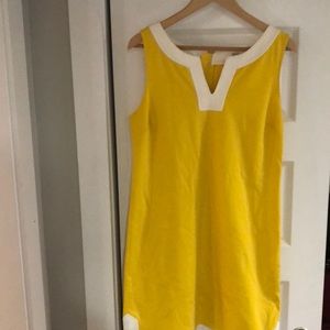 Yellow sleeveless dress